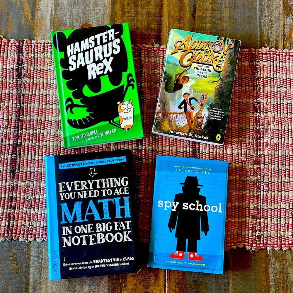 Set of 4 books for ages 8-12